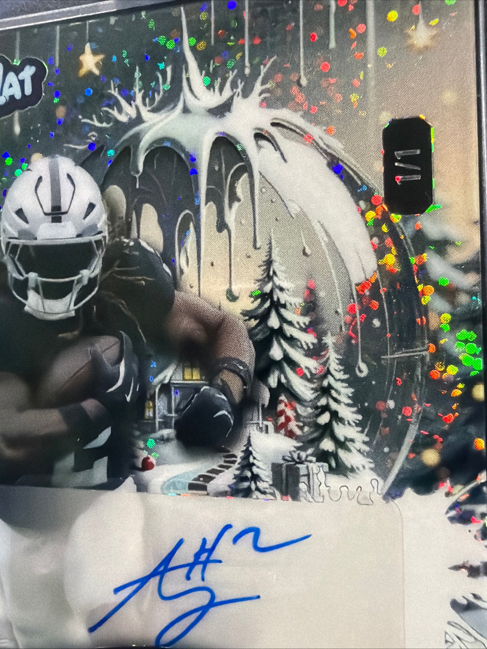 Wild Card Splat Ashton Jeanty Snow Globe Auto