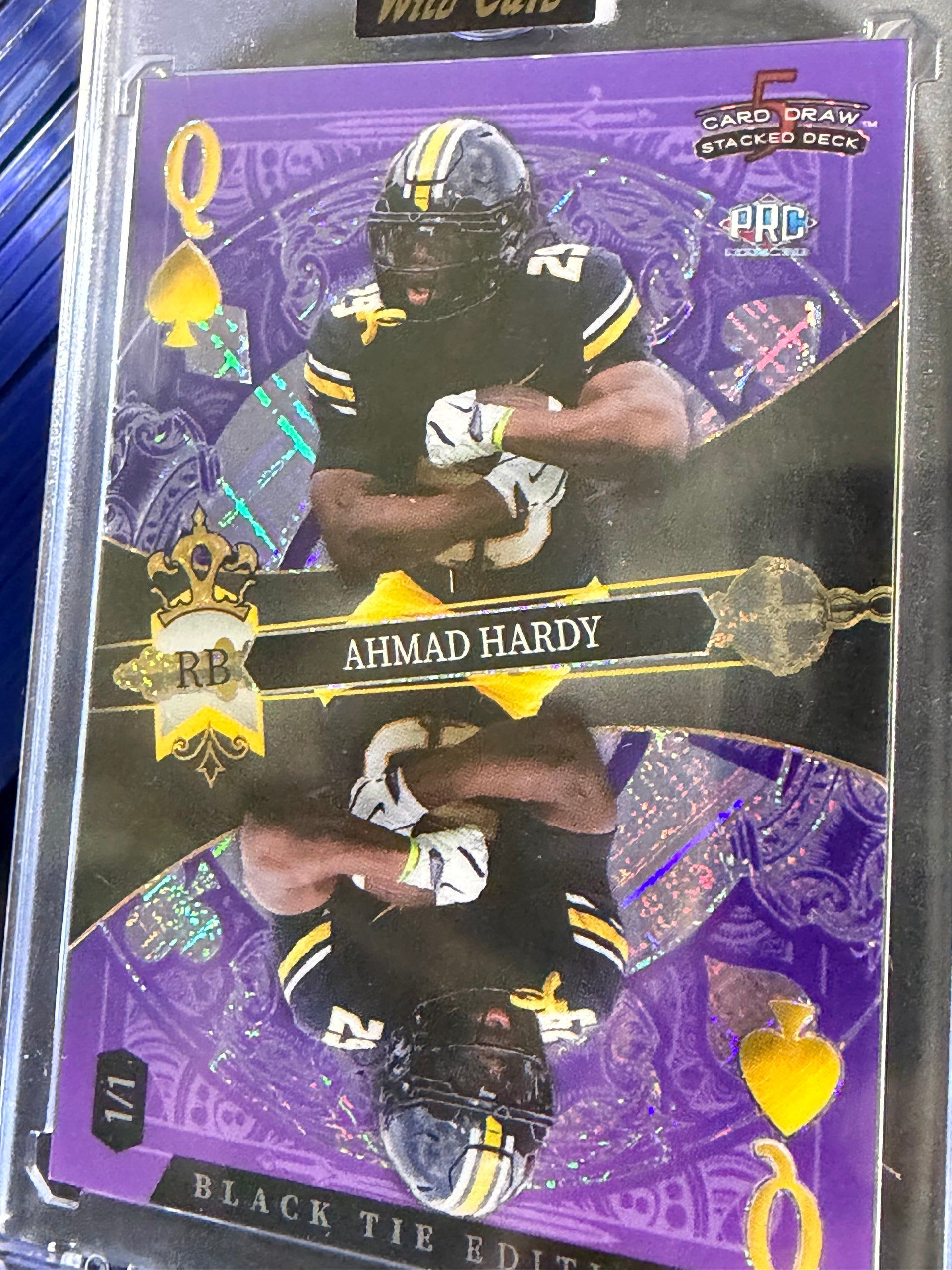 Wild Card 5 Card Draw Black Tie Ahmad Hardy 1/1 Mirrored