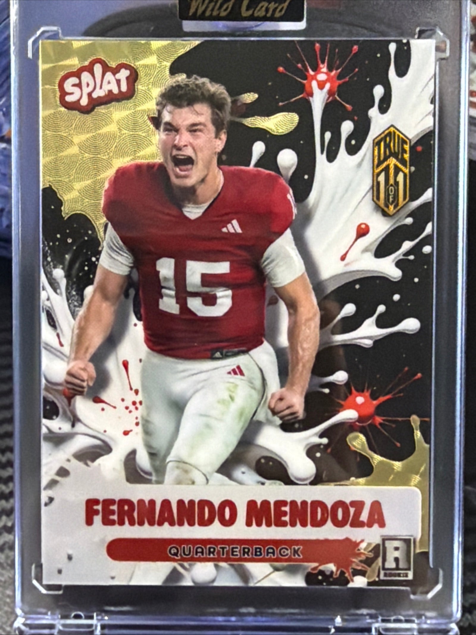 Wild Card Galactic Splat Fernando Mendoza TRUE 1/1 Gold Vinyl